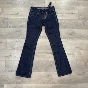 NWT Express womens Ava Curvy Fit Mid Rise Boot Cut size 0R